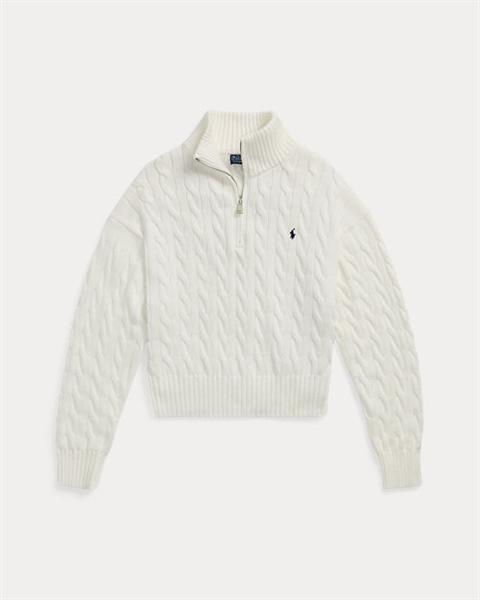 Ralph Lauren Quarter Zip Cable Knit Sweater