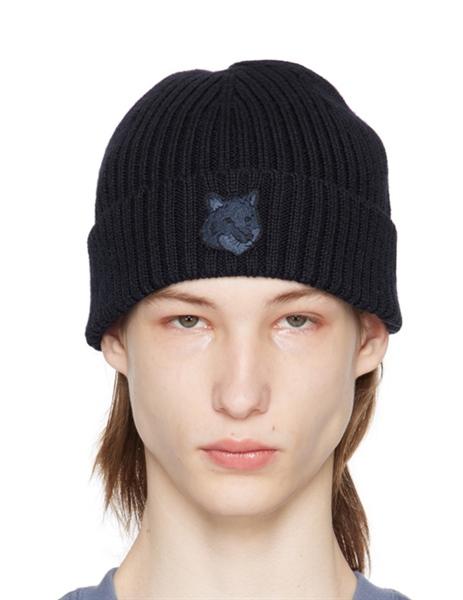 Maison Kitsune Bold Fox Head Beanie