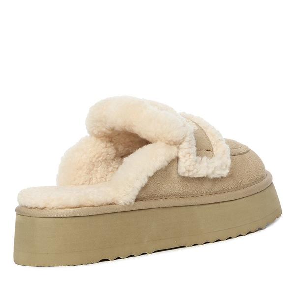 UGG AU Trisha Fluffy Platform Scuff