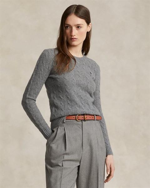 Ralph Lauren Cable Knit Wool Cashmere Crewneck Sweater ( Woman )