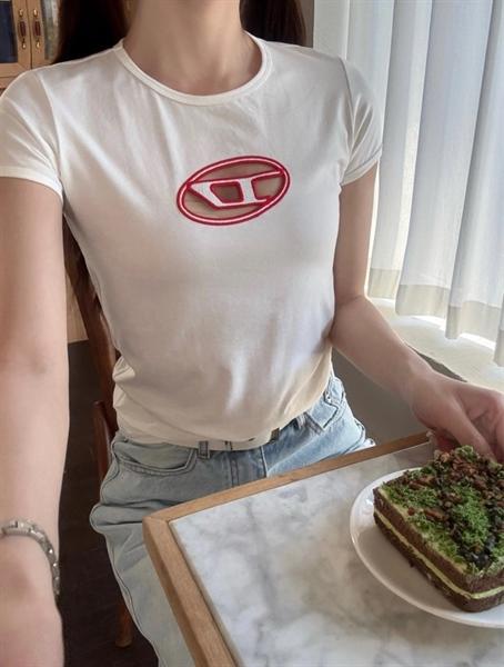 Diesel T-Angie Cut Out Logo tee