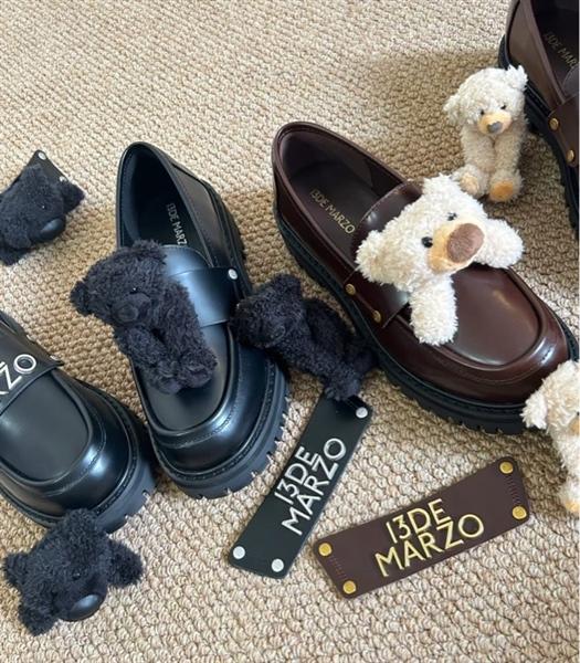 13De Marzo Bear Logo Loafers
