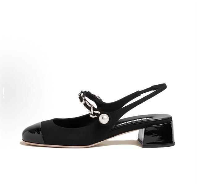 MiuMiu Slingback Suede Leather