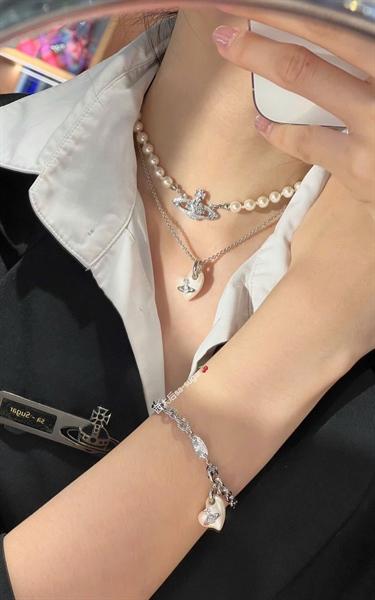 Vivienne Westwood Heart Charm Bracelet