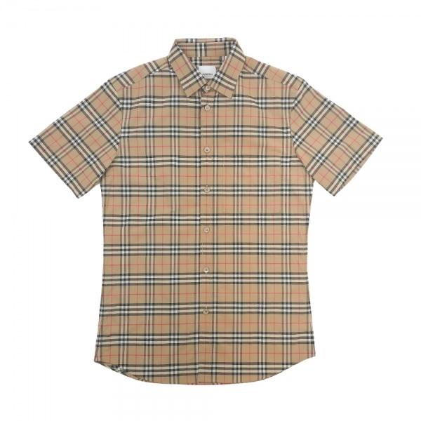 Burberry London England Cotton Check Short Sleeve Shirt