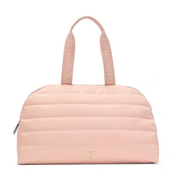 Victoria's Secret Blush Quilted Travel Bag