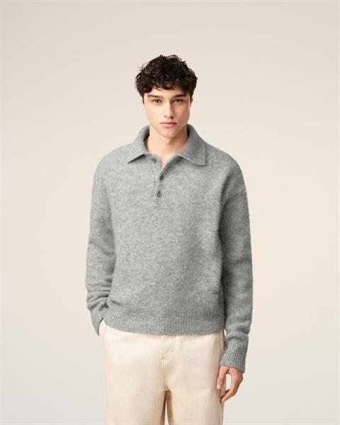 Ami Paris Alpaca Longsleeves Polo
