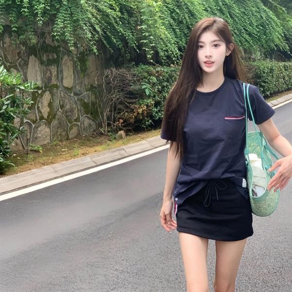 Thom Browne Pocket Striped tee