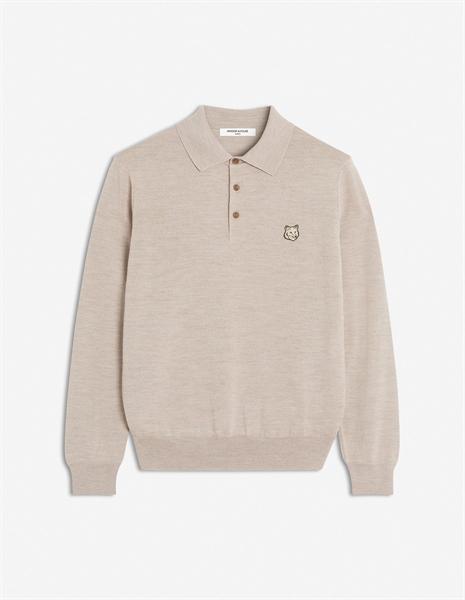 Maison Kitsune Bold Fox Head Patch Polo Jumper