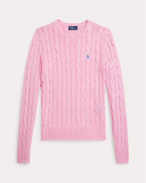 Ralph Lauren Cable Knit Cotton Crewneck Sweater ( Woman )