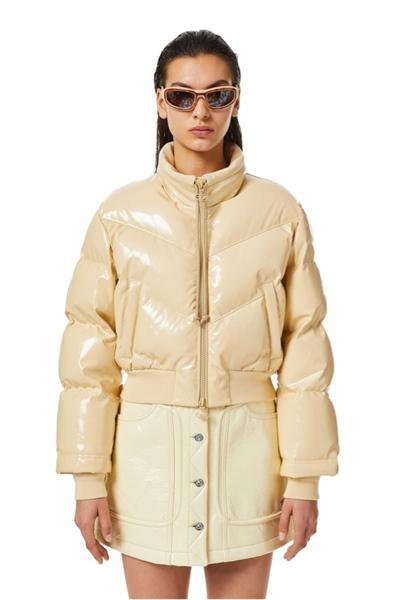 Diesel Quilted-Vinyl Down Bomber Jacket