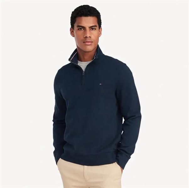 Tommy Hilfiger Solid Quarter-Zip Sweatshirt