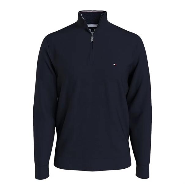 Tommy Hilfiger Solid Quarter-Zip Sweatshirt