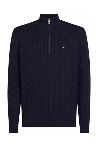 Tommy Hilfiger Cable Knit Quarter Zip Sweater