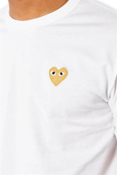CDG Play Gold Heart Tee