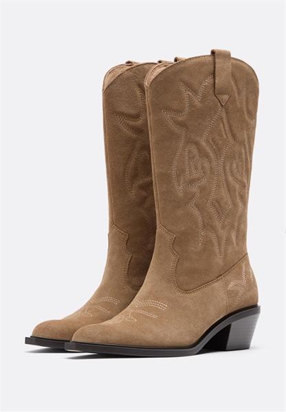 Stradivarius Split Leather Cowboy Boots