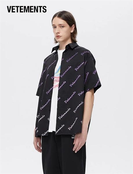 Vetements Multilogo Short Sleeve Shirts