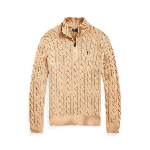 Ralph Lauren Quarter Zip Cable Knit Sweater