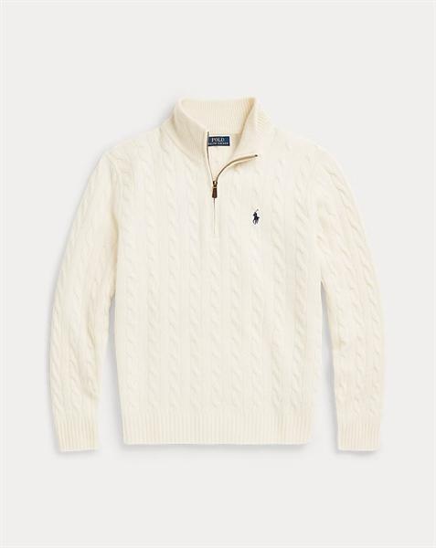 Ralph Lauren Quarter Zip Cable Knit Sweater