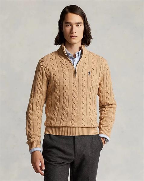 Ralph Lauren Quarter Zip Cable Knit Sweater