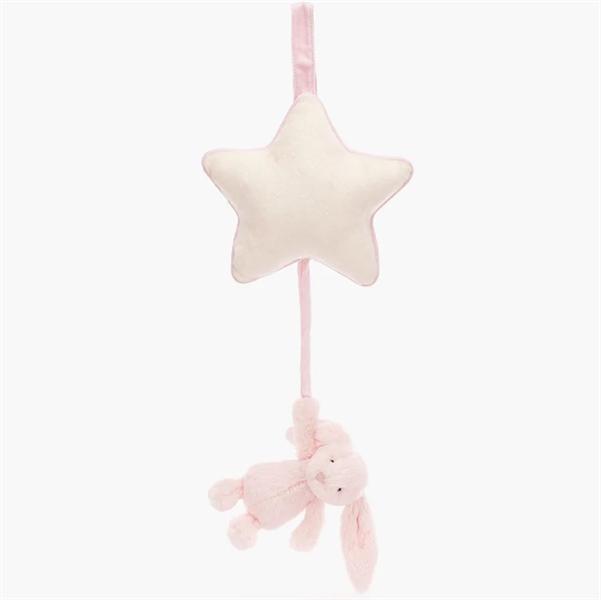 Jellycat Bashful Bunny Musical Pull Pink