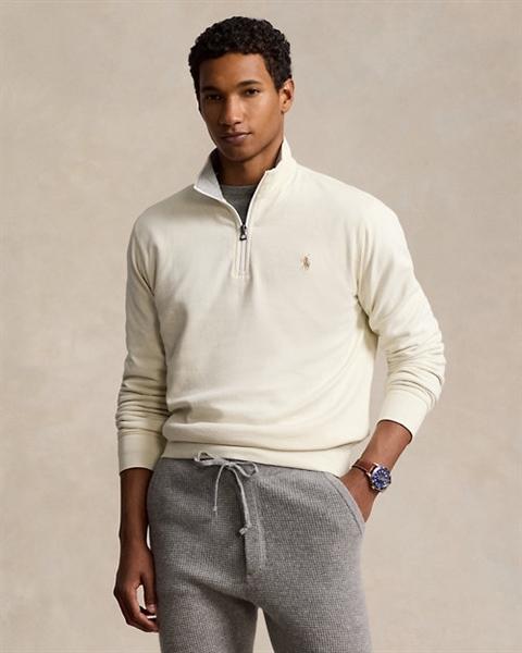 Ralph Lauren Luxury Jersey Quarter Zip Pullover