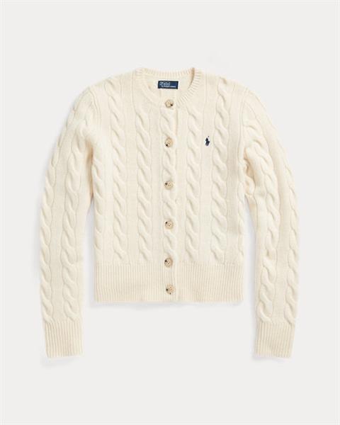 Ralph Lauren Cable Knit Wool Cashmere Cardigan