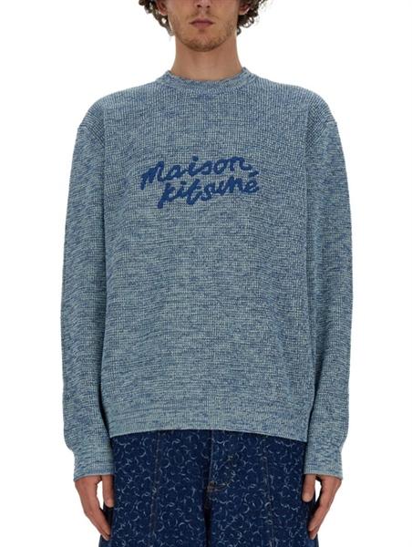 Maison Kitsune Handwritting Cotton Sweater