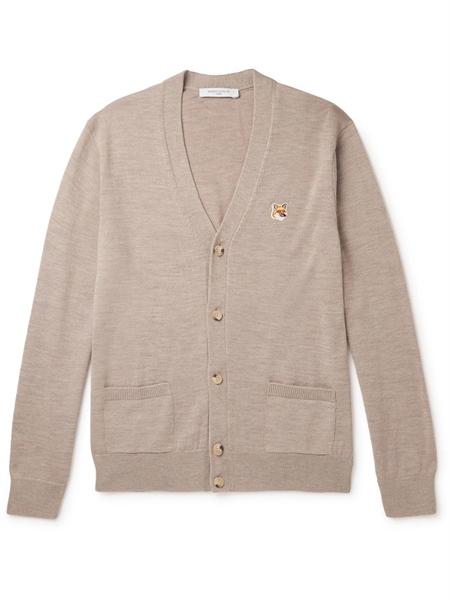 Maison Kitsune Fox Head Patch Classic Cardigan