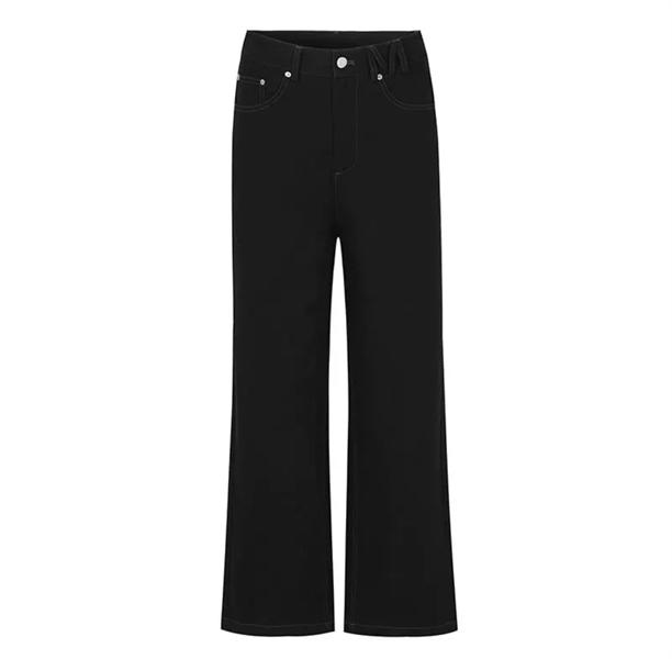 MEDM Belt Logo Baggy Jeans