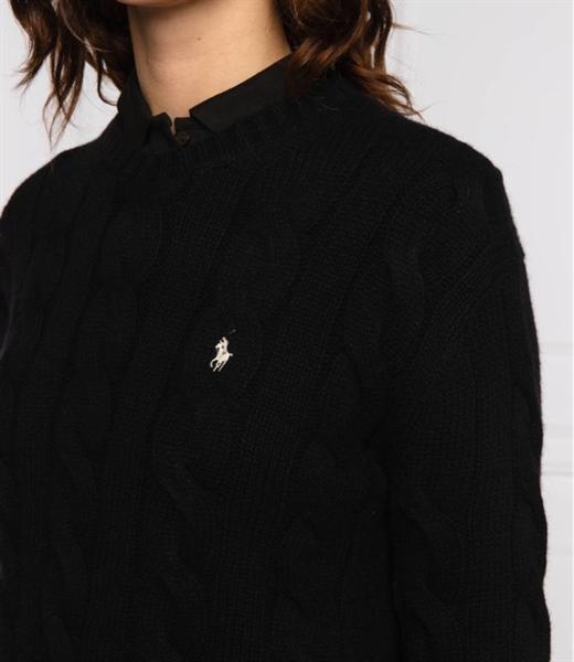 Ralph Lauren Cable Knit Wool Cashmere Crewneck Sweater ( Woman )