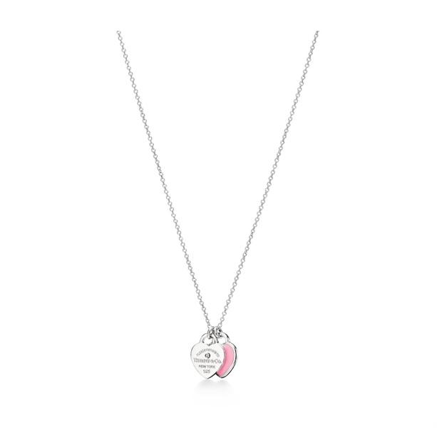 Tiffany Double Heart Tag Pendant