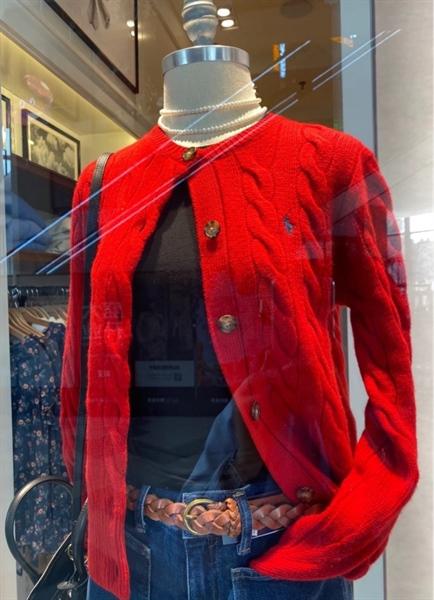 Ralph Lauren Knit Cable Wool Cashmere Cardig