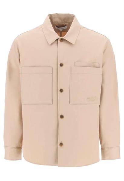 Maison Kitsuné Logo Embroided Overshirt