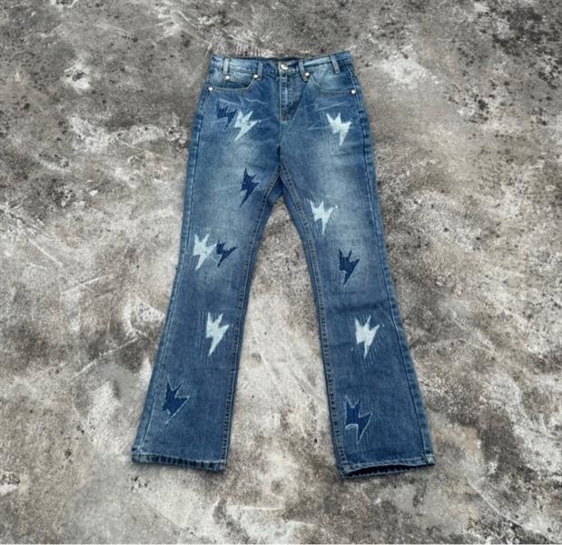 Amexnocap Lightning Stacked Jeans