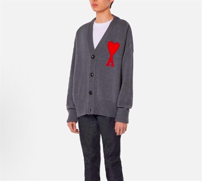 Ami Paris Logo Cardigan