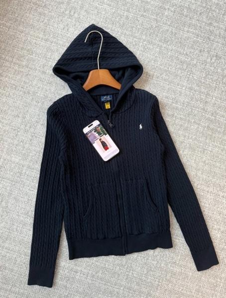 Ralph Lauren Mini-Cable Knit Zip Hoodie