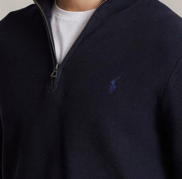Ralph Lauren Cotton Quarter Zip Sweater