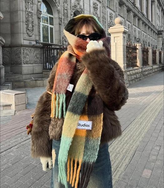 Acne Studios Check Scarf