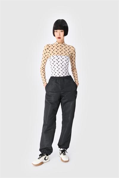 Marine Serre Moon Printed Jersey Second Skin Tube Top