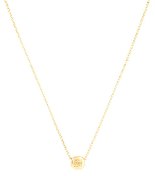 Loewe Anagram sterling silver necklace