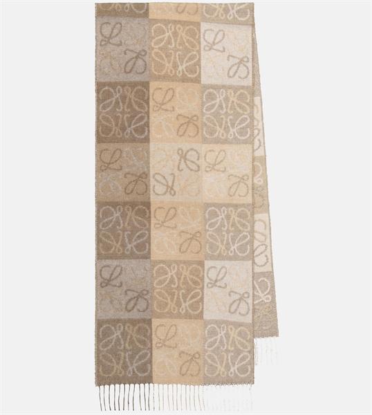 Loewe Anagram Wool & Cashmere Scarf