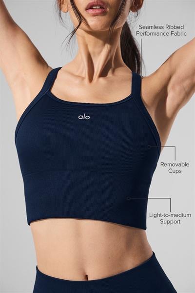 Alo Seamless Ribbed Favorite Bra Tank