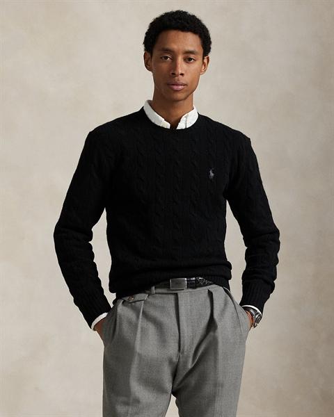 Ralph Lauren Cable-Knit Wool-Cashmere Sweater