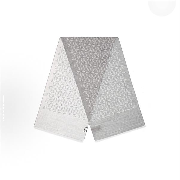 Gucci Muffler Stole Grey Scarf