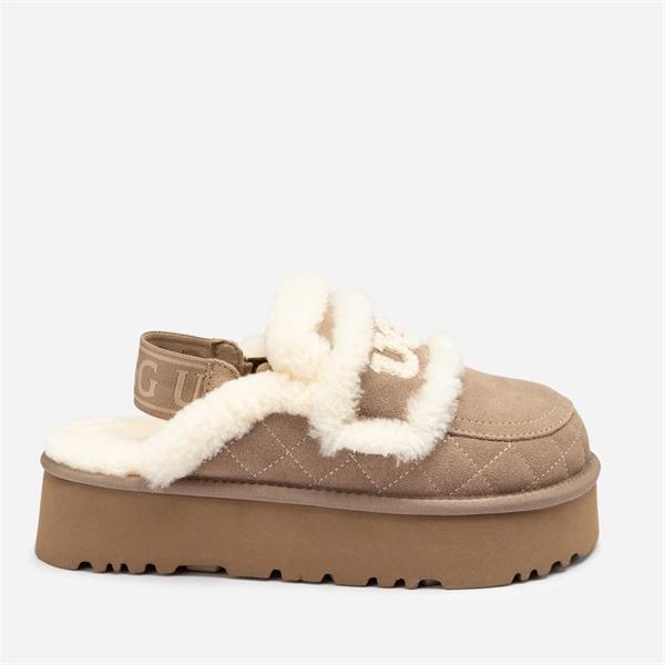 UGG AU Violet Matelassé Shearling Platform Slipper
