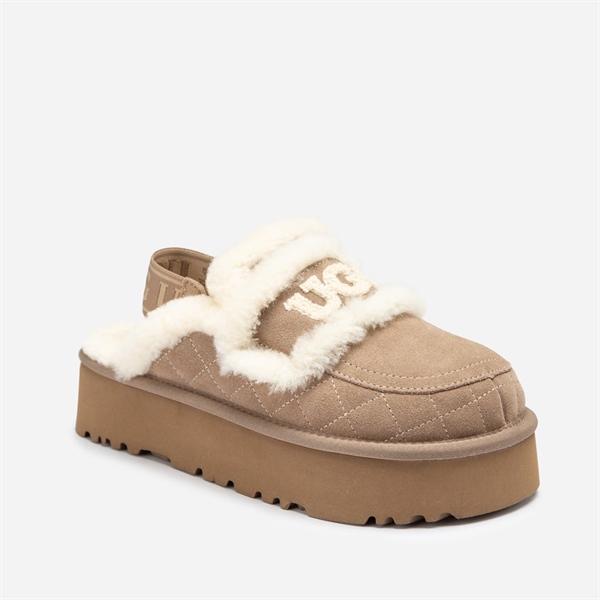 UGG AU Violet Matelassé Shearling Platform Slipper