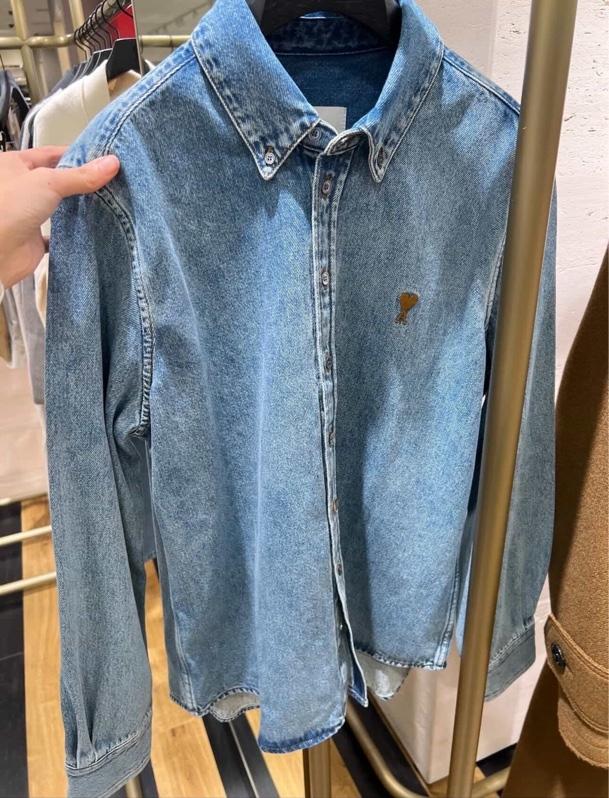 Ami Denim Button Oversized Shirts