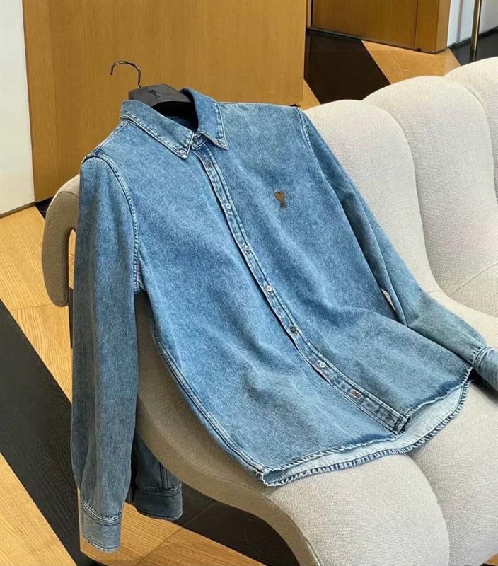 Ami Denim Button Oversized Shirts