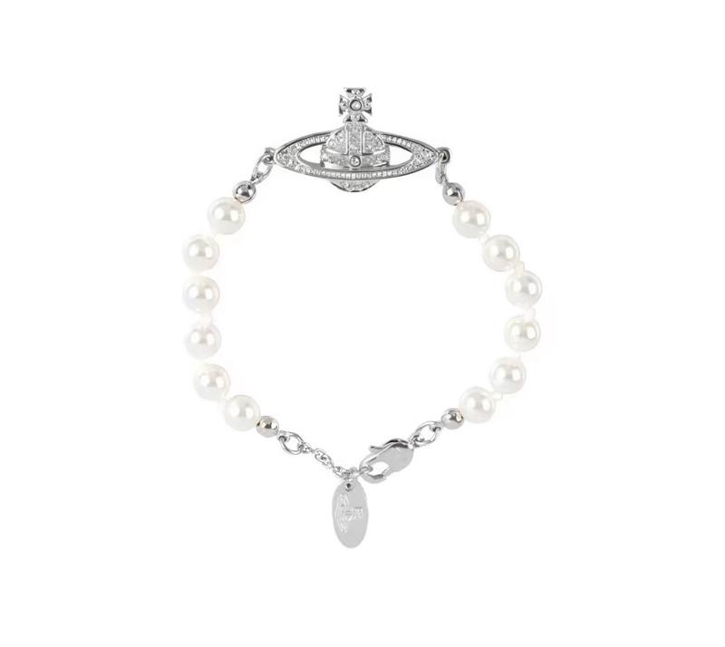 Vivienne Westwood Mini Bas Relief Pearl Bracelet